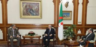 Audience: Le président de la République reçoit le président du parti El Fadjr El Djadid