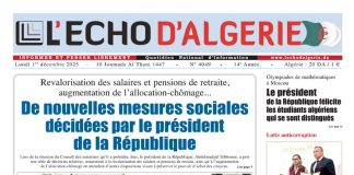 N 4049 du Lundi 1er Décembre 2025