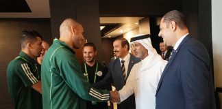 Coupe arabe FIFA Qatar-2025: Le ministre qatari des Sports et de la Jeunesse rend visite aux « Verts » à Doha