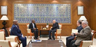 Ahmed Attaf reçoit le nouvel ambassadeur de Namibie: Remise des copies des lettres de créance au siège du ministère