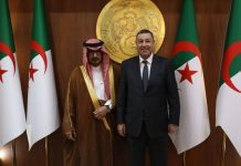 Diplomatie: Sayoud reçoit l’ambassadeur du Royaume d’Arabie saoudite en Algérie