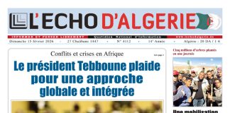 N 4112 du Dimanche 15 Février 2026