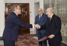 Présidence: Le président Tebboune reçoit les lettres de créance de nouveaux ambassadeurs