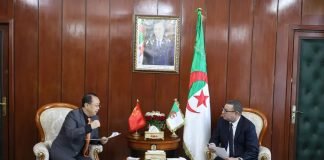 Audience: Sayoud reçoit l’ambassadeur de la République populaire de Chine en Algérie