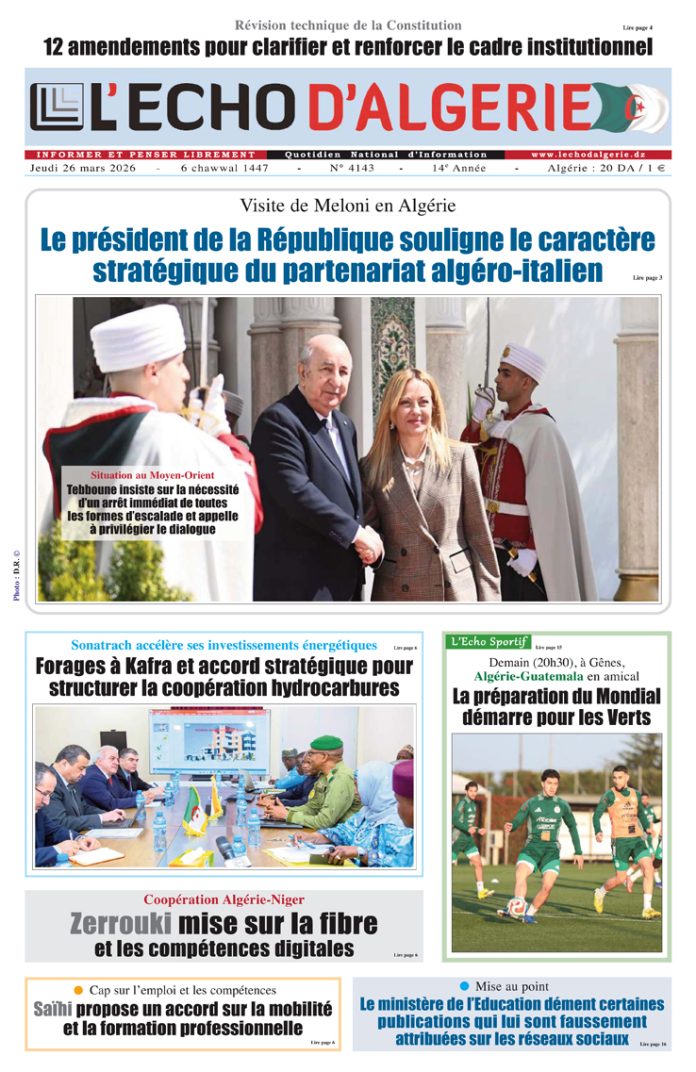 N 4143 du Jeudi 26 Mars 2026