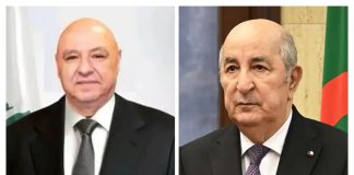 Algérie-Liban: Le Président Tebboune reçoit un appel téléphonique de son homologue libanais Aoun