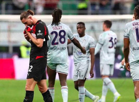 Italie: L’AC Milan sombre à domicile et dit adieu au titre