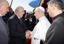 Algérie-Vatican: Le président de la République salue le pape Léon XIV à son départ à l’aéroport international Houari-Boumediene