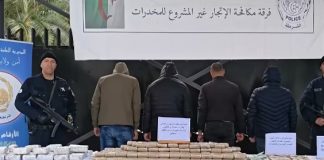 Sûreté nationale: Saisie de plus de 86 kg de kif traité en provenance du Maroc et arrestation de 8 individus