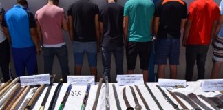 Bouira: Démantèlement d’une bande de quartiers et saisie d’armes blanches