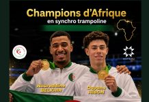 Championnats d’Afrique de trampoline (juniors et seniors) : 4 nouvelles médailles, dont 3 en or pour l’Algérie