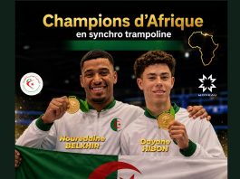 Championnats d’Afrique de trampoline (juniors et seniors) : 4 nouvelles médailles, dont 3 en or pour l’Algérie