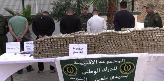 Sidi Bel-Abbès: Cinq individus arrêtés et plus d’un quintal de kif traité saisi