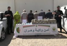 Oran: Saisie de 80 kg de kif en provenance du Maroc, 6 suspects dont une femme arrêtés