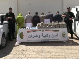 Oran: Saisie de 80 kg de kif en provenance du Maroc, 6 suspects dont une femme arrêtés