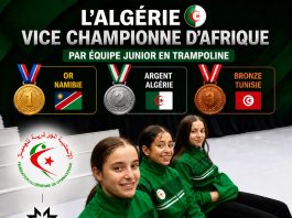 Championnats d’Afrique de trampoline: Deux médailles d’argent pour l’Algérie