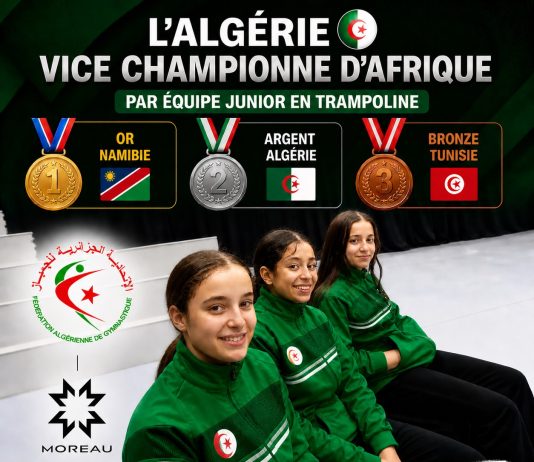 Championnats d’Afrique de trampoline: Deux médailles d’argent pour l’Algérie