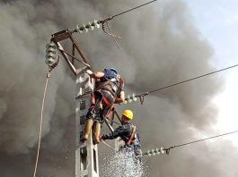 Trois kilomètres de lignes électriques dévorés par les flammes