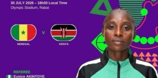 Foot – CAN 2026 féminine (1/2 finales): La Nigériane Eunice Akintoye arbitrera le match Algérie-Malawi
