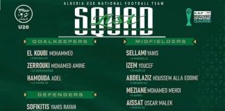 Qualifications CAN-2027 U20: Le sélectionneur national retient 24 joueurs