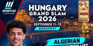 Judo – Grand Prix de Budapest: L’Algérie engagée avec trois athlètes