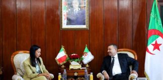 Audience: Le ministre de l’Intérieur reçoit l’ambassadrice d’Italie en Algérie