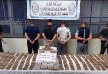 Alger: 130 kg de cannabis transformé en provenance du Maroc saisis