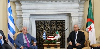 A l’invitation du Sénat: Le président du Parlement grec effectue une visite officielle en Algérie