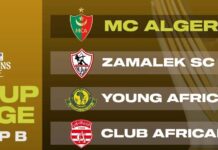 Ligue des champions (phase de poules): Le MC Alger hérite du groupe B avec le Zamalek, le Club africain et Young Africans